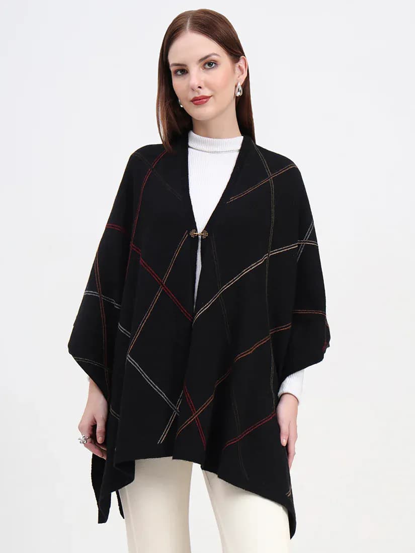 Ebony Grid Cape
