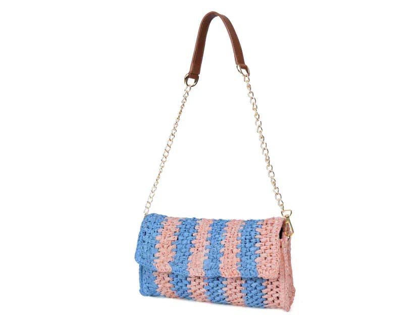 Ash Raffia Carry Clutch Golden Mango