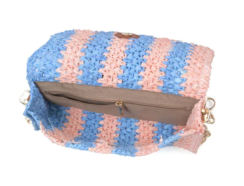 Lime Sunshine Ash Raffia Carry Clutch