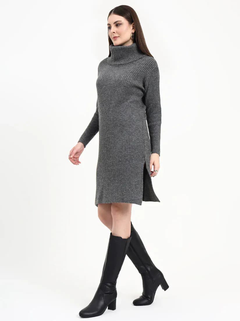 Dove Glen Turtleneck Knit Dress