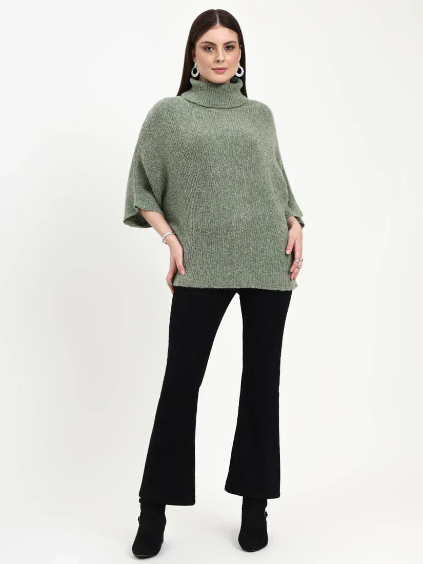 Seren Sage Mélange Pullover