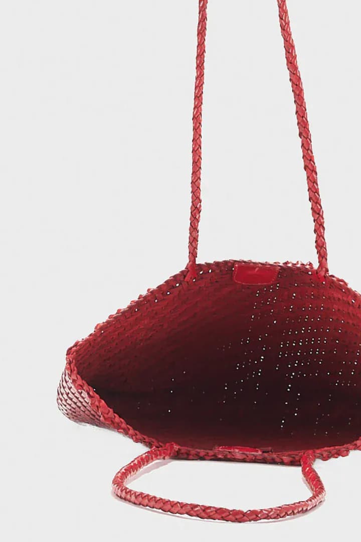 Rhia Woven Leather Tote