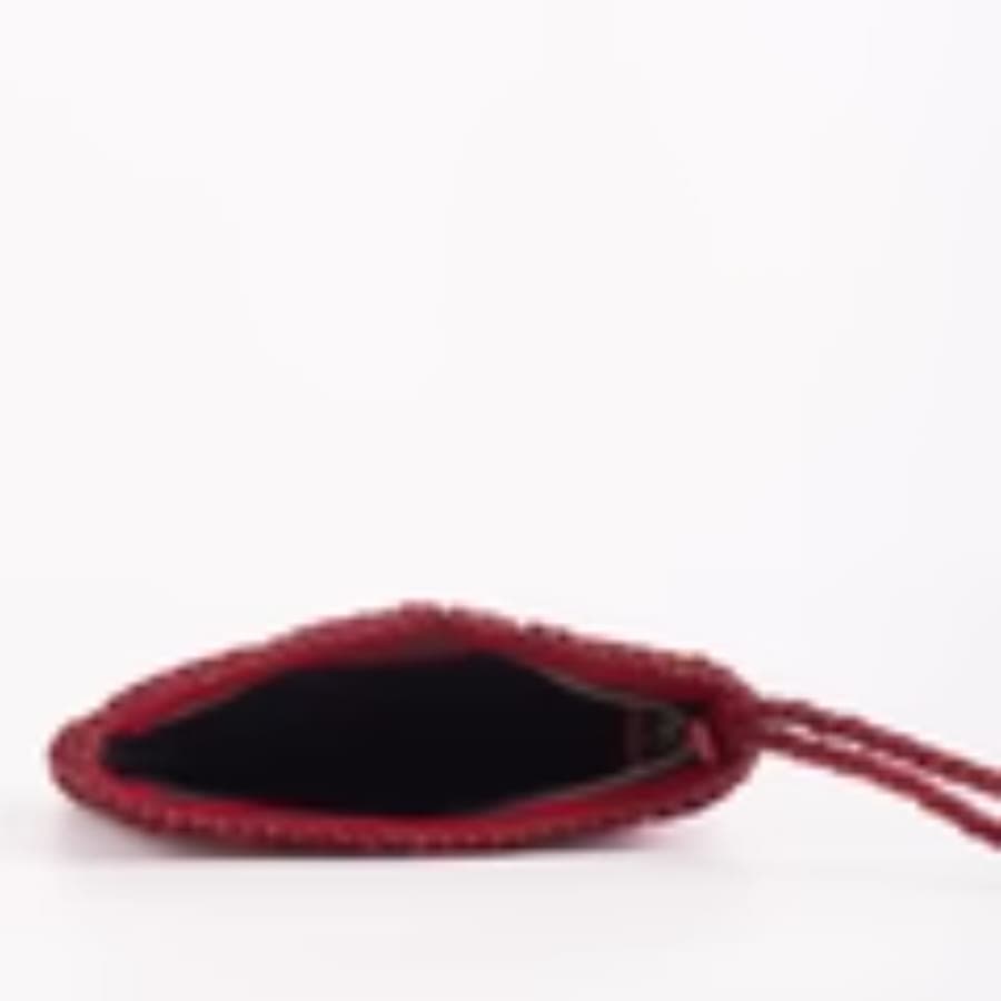 Woven Wristel Zip Top Bag