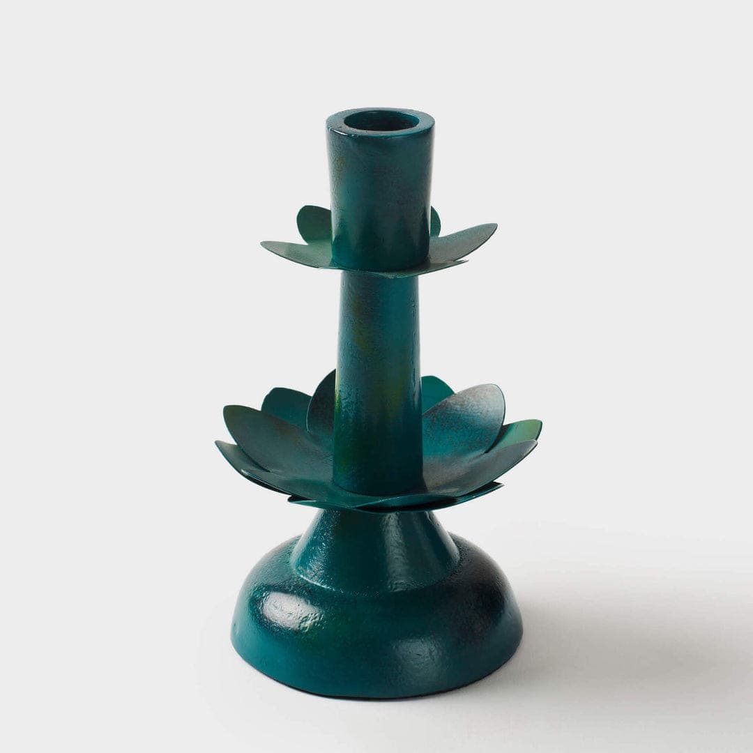 Lotus Bloom Tapered Candleholders