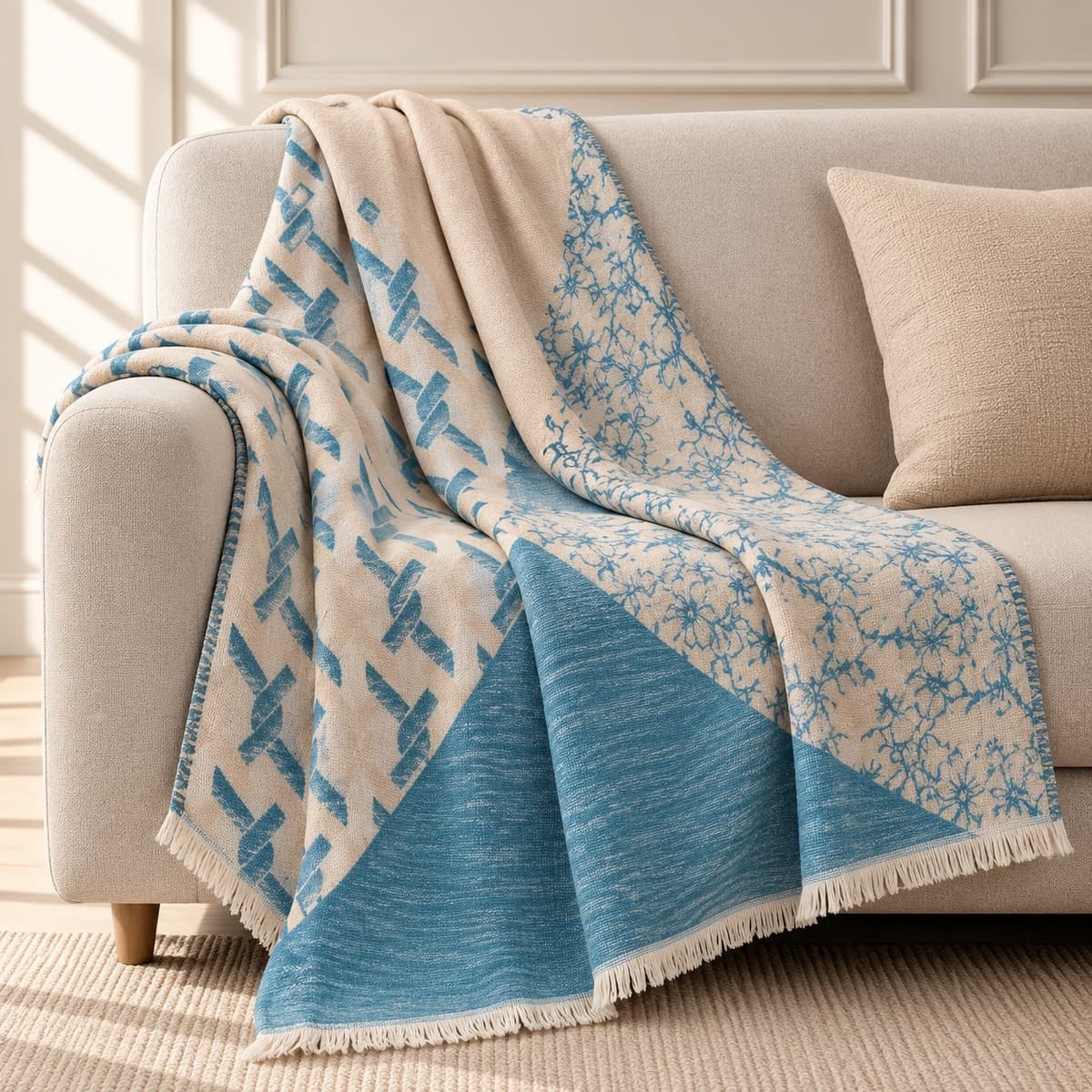 Aarohi Geo-Floral Luxe Throw