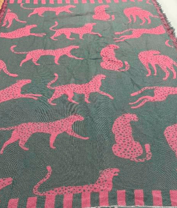 Kiara Wildcat Jacquard Luxe Throw