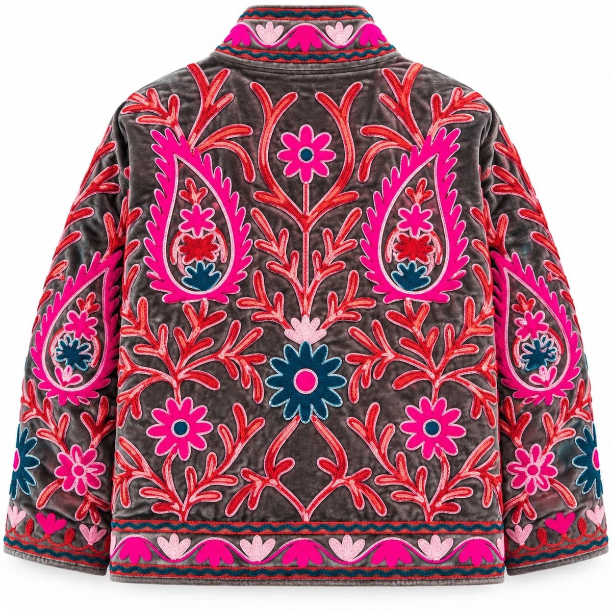 Celestia Bloom Suzani Velvet Jacket