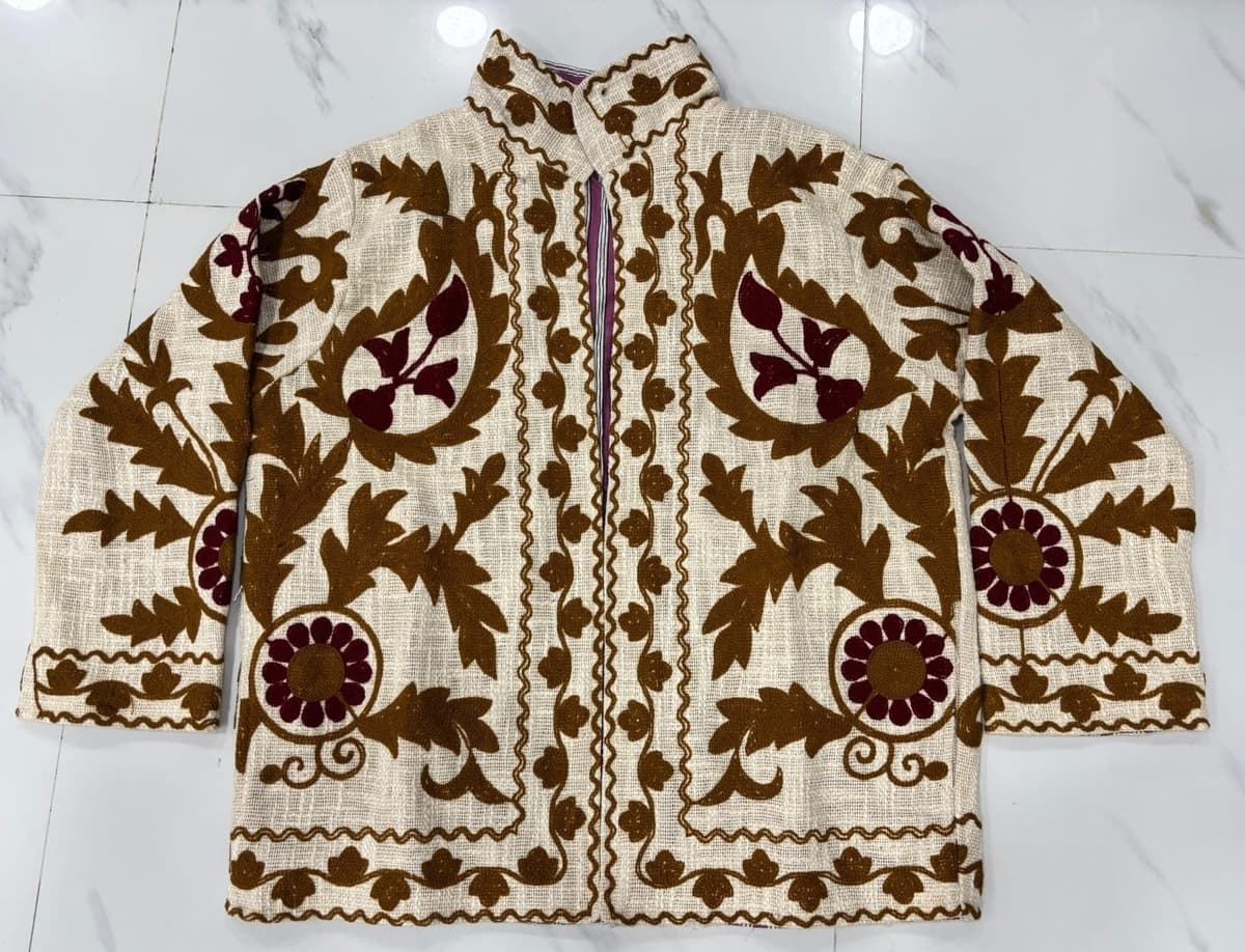 Vivienne Royale Suzani Linen Jacket