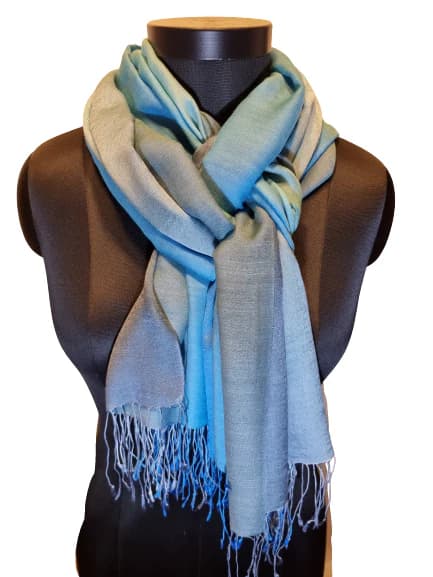 DUST SCARF IN MULBERRY SILK AND CASHMERE
