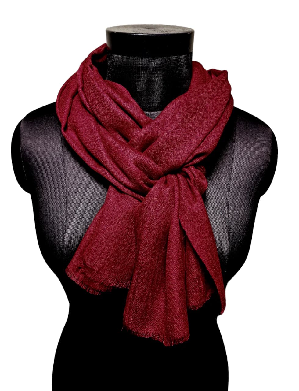 DARK RED CASHMERE SCARF