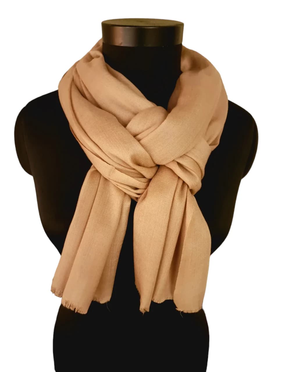CLASSIC BEIGE COLORED CASHMERE SCARF