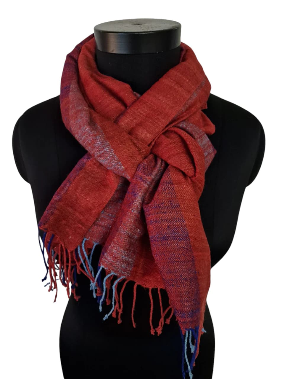 BEAUTIFUL EARTH COLORED SILK SCARF