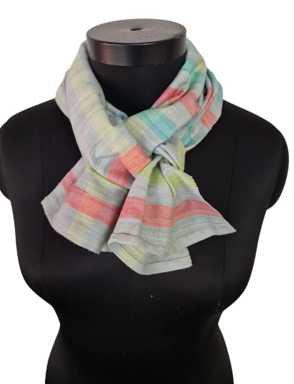 NARROW HANDMADE SILK SCARF