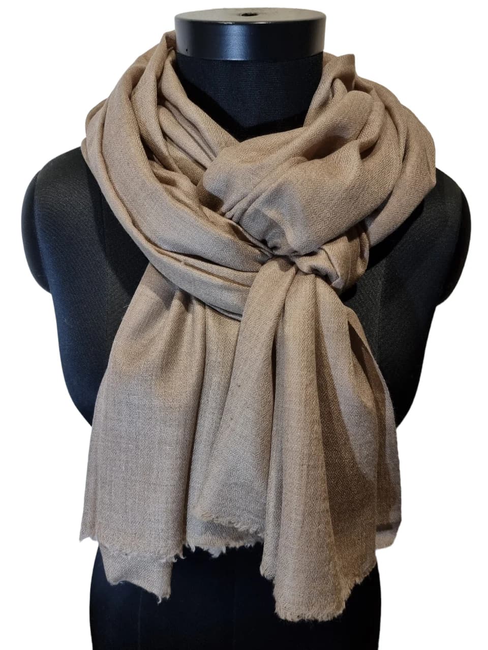 PORTOBELLO BROWN PASHMINA SHAWL