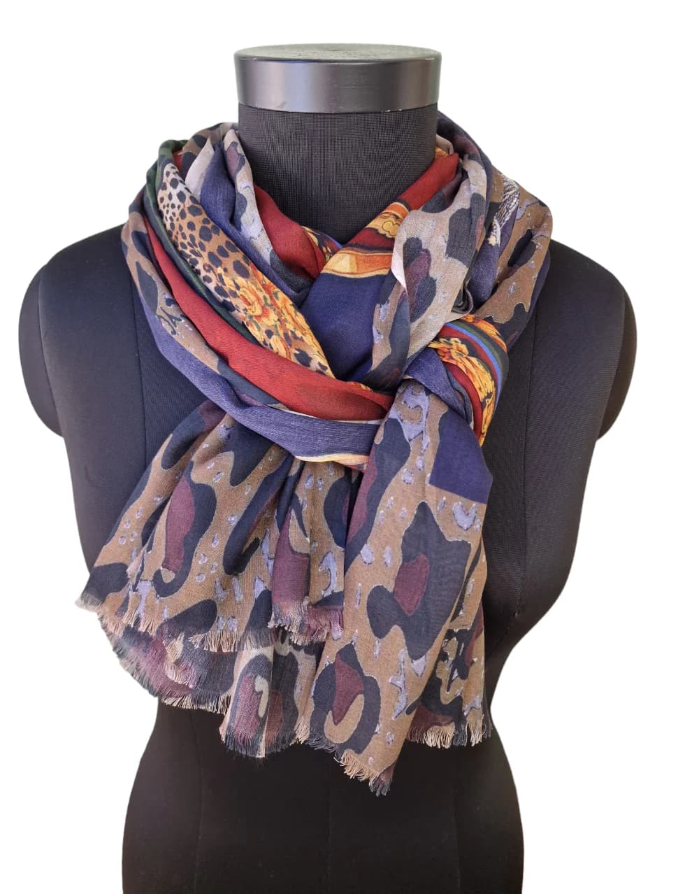 EXCITING SCARF IN COTTON AND SILK