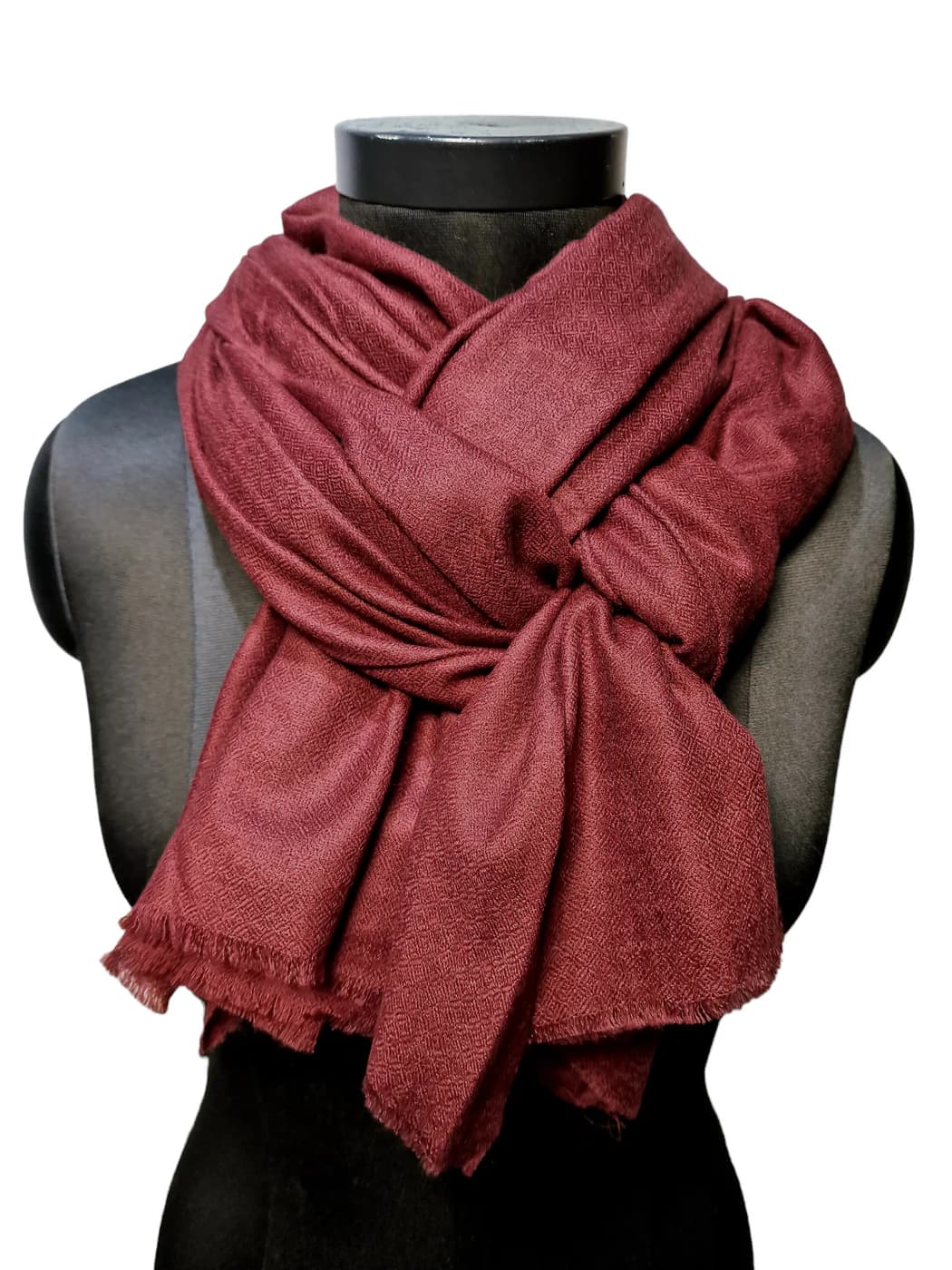 BURGUNDY CASHMERE SHAWL