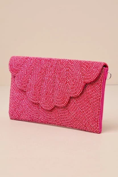GORGEOUS GLASS BEADED CLUTCH