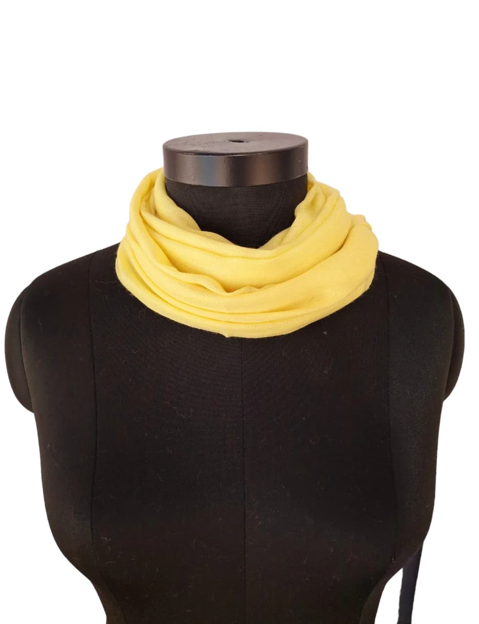 NARROW YELLOW CASHMERE SCARF