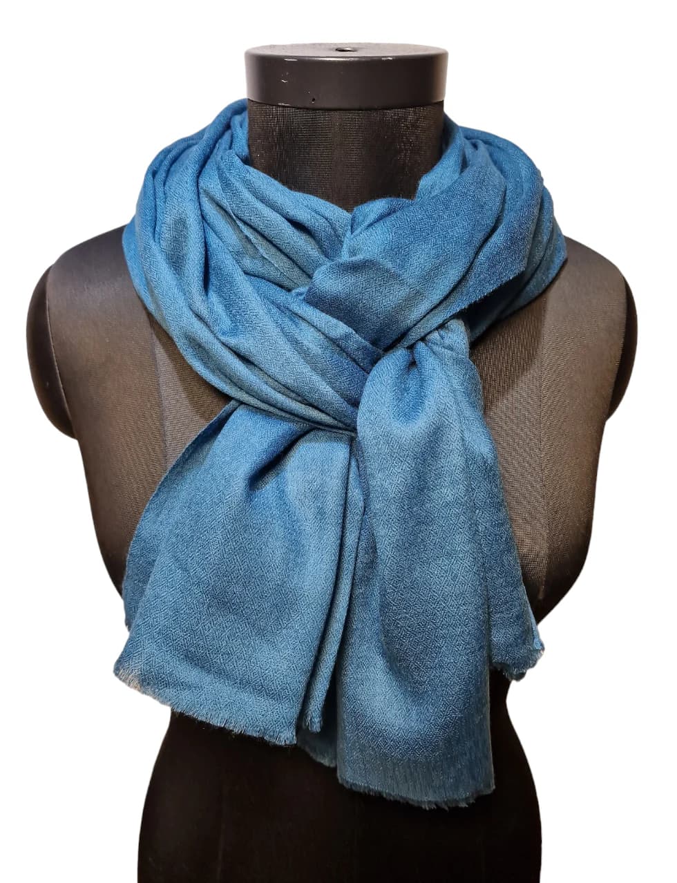 NARROW LIGHT BEIGE CASHMERE SCARF