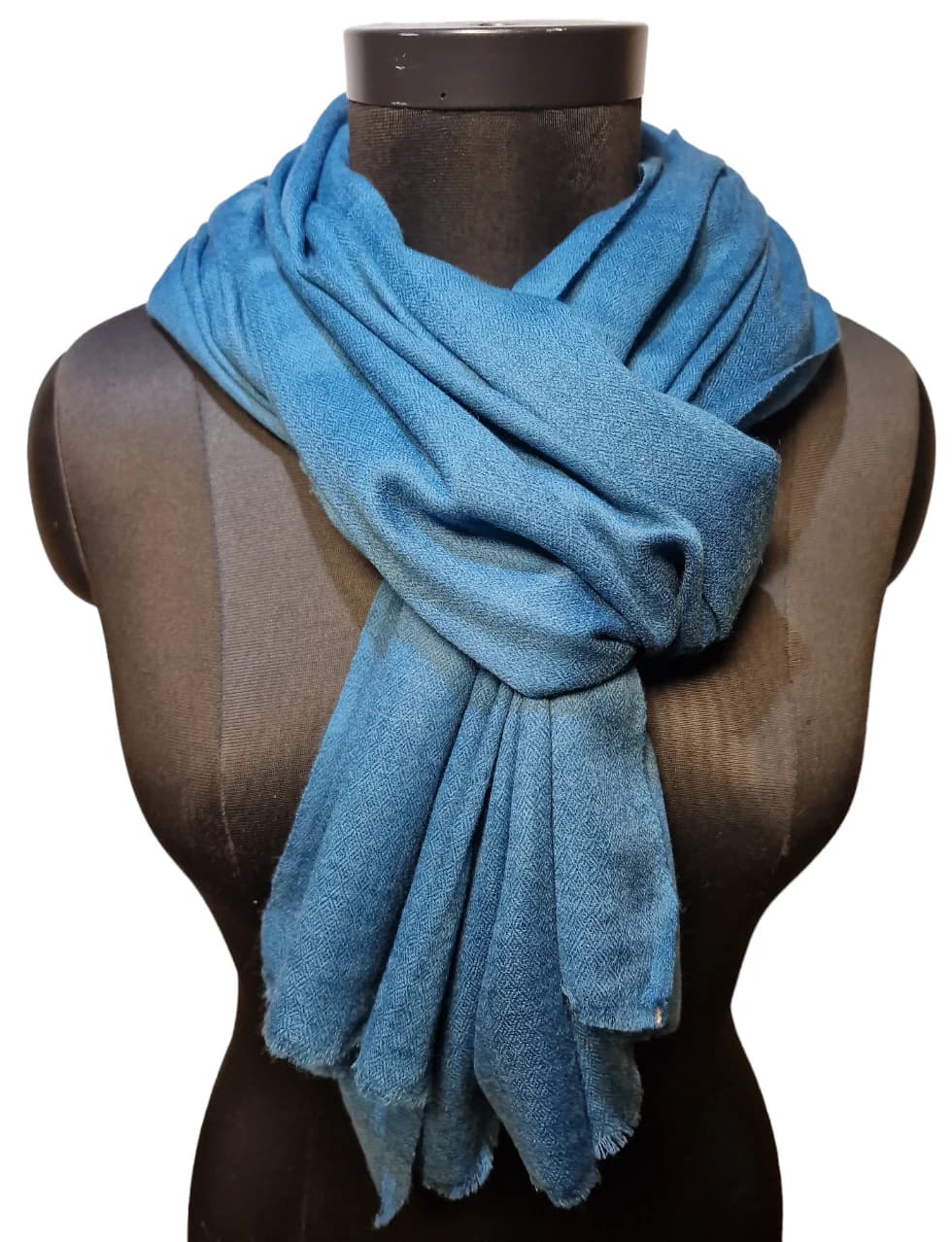 NARROW LIGHT BEIGE CASHMERE SCARF