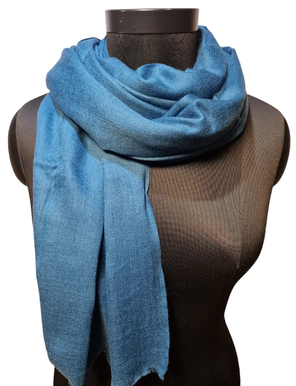 NARROW LIGHT BEIGE CASHMERE SCARF