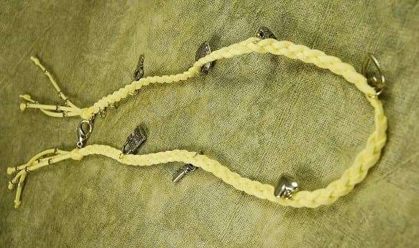 LEATHER CHARM BRACELET