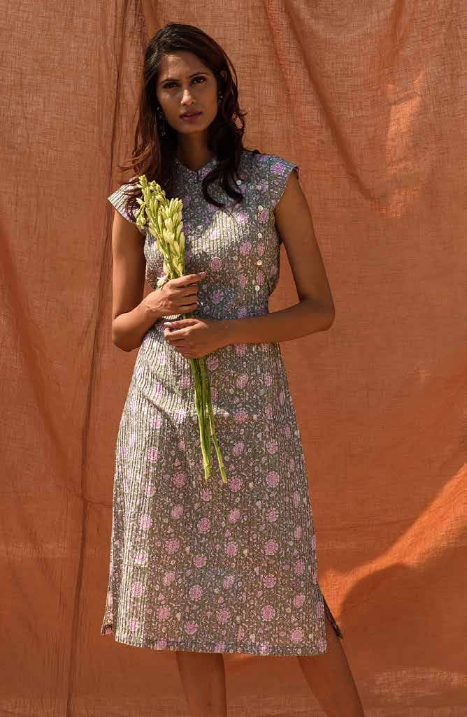 Fitted Cap Sleeves Dress.