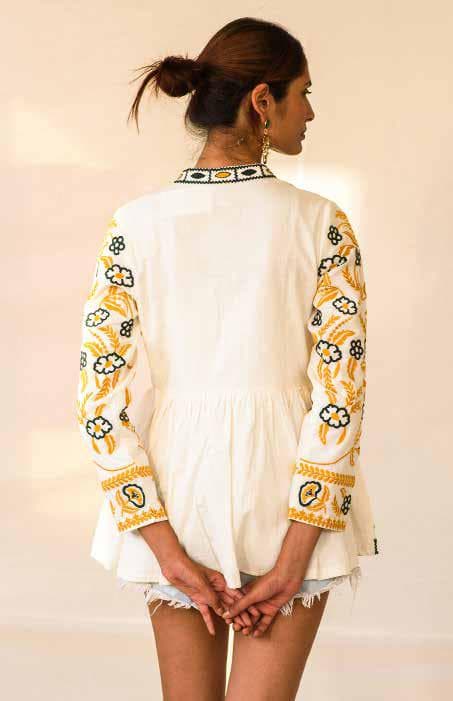 Fancy Machine Embroidery Top.