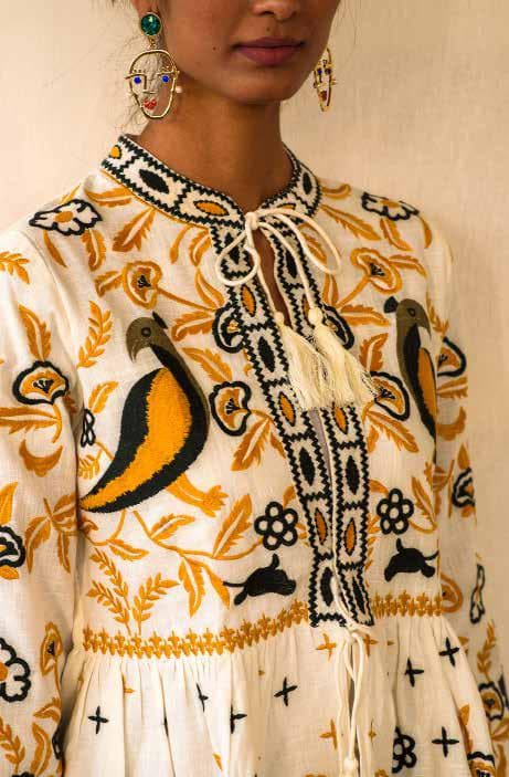 Fancy Machine Embroidery Top.