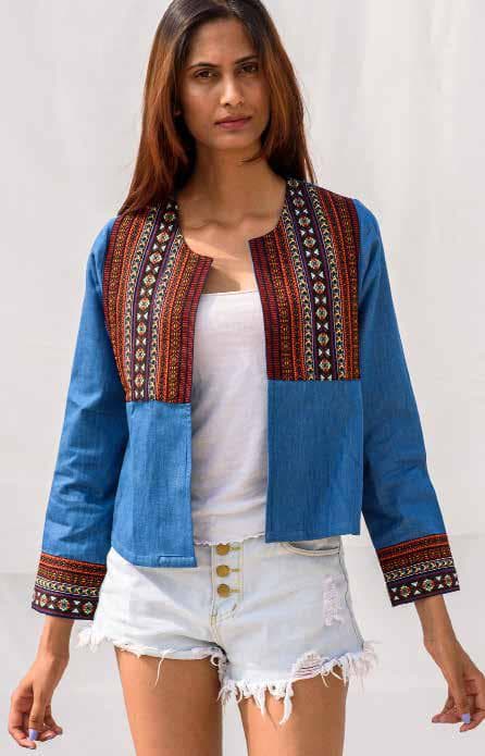 Short Jacket With Ethnic Modern look