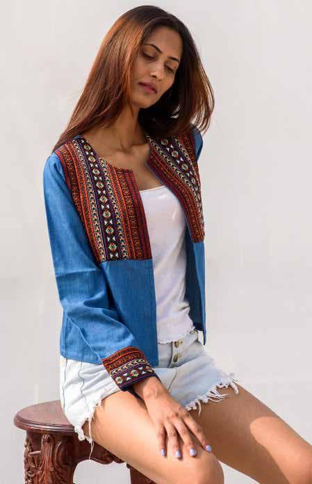 Short Jacket With Ethnic Modern look