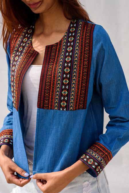 Short Jacket With Ethnic Modern look