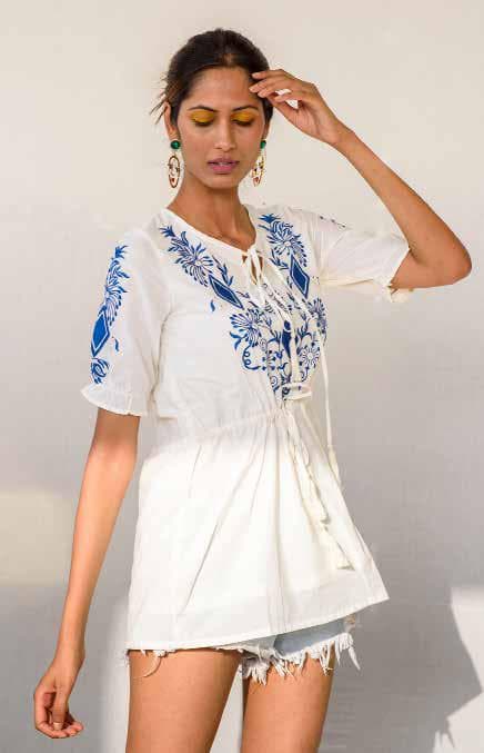 Fancy Machine Embroidery Top.