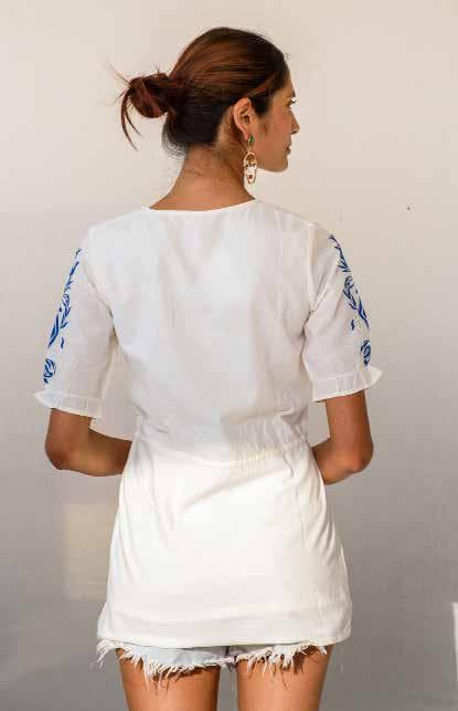 Fancy Machine Embroidery Top.