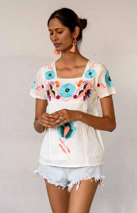 Machine Embroidery Top.
