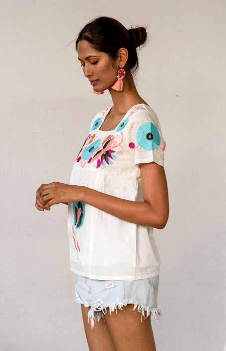 Machine Embroidery Top.