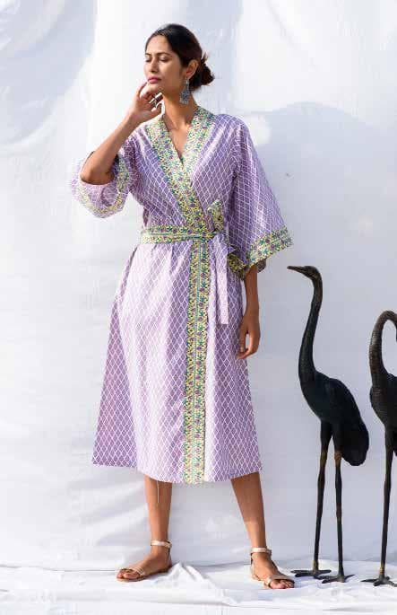 All Over Printed Kimono Dress.