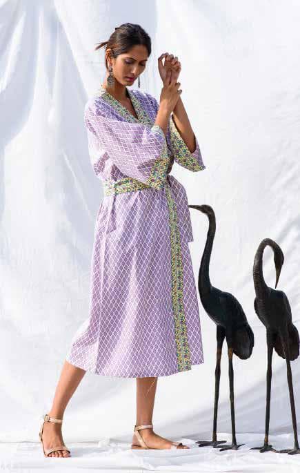 All Over Printed Kimono Dress.