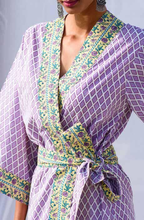 All Over Printed Kimono Dress.