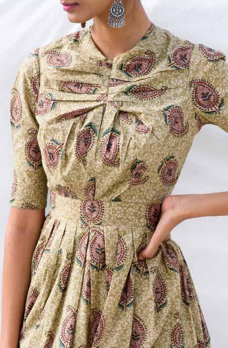 Fitted Bottom Flare Dress.