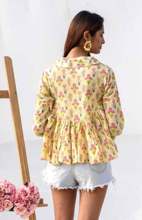 Short Top With Long Sleeves.