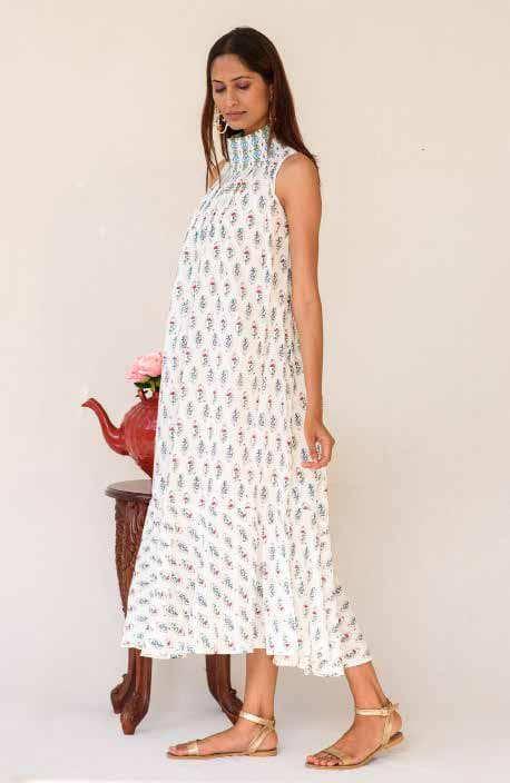 Dress With Detailed Neckline.