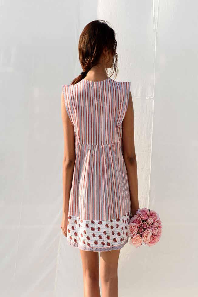 PRINTED CO-ORDINATED FANCY LOOK DRESS.