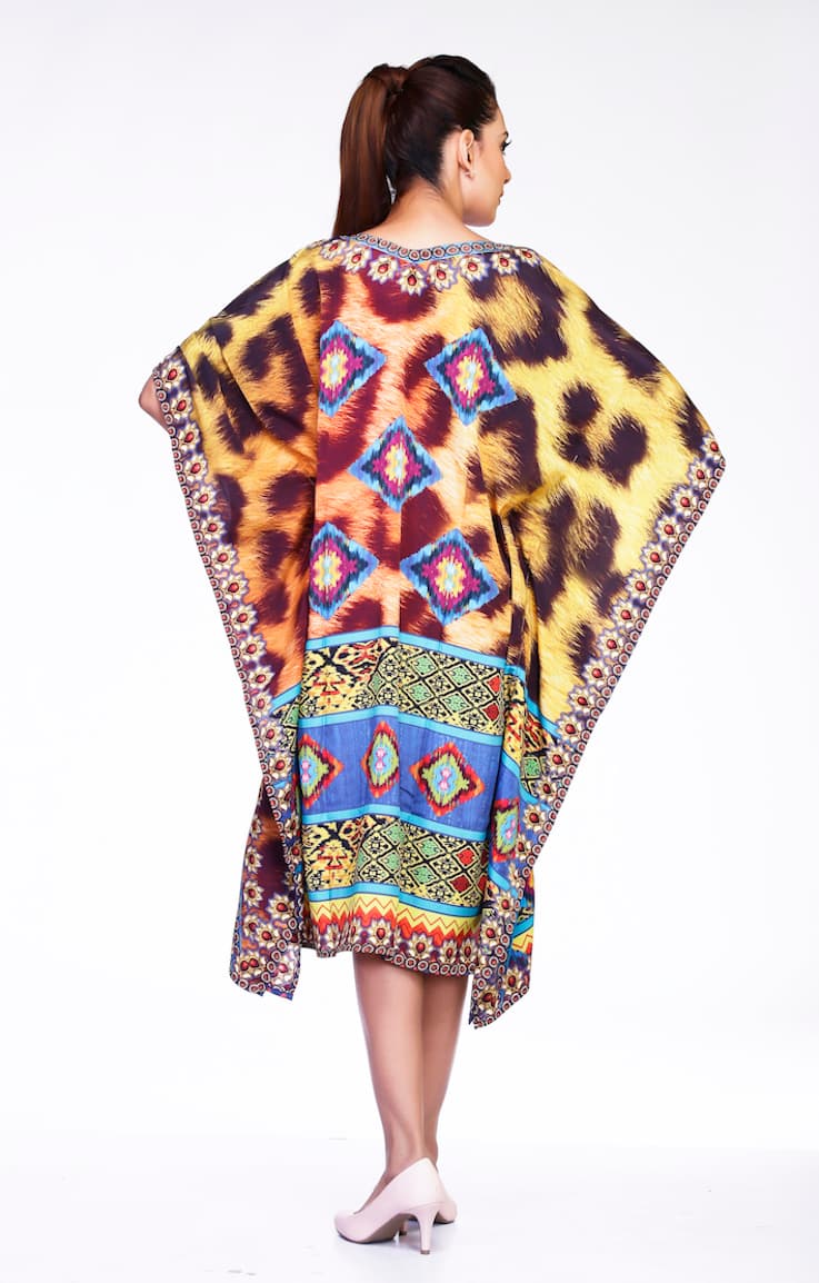 DIGITAL PRINTS WOMEN FASHION CAFTAN