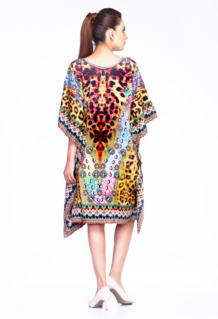 LEOPARD PRINTED CAFTAN