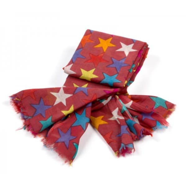 MULTI STAR PRINT VISCOSE SCARF
