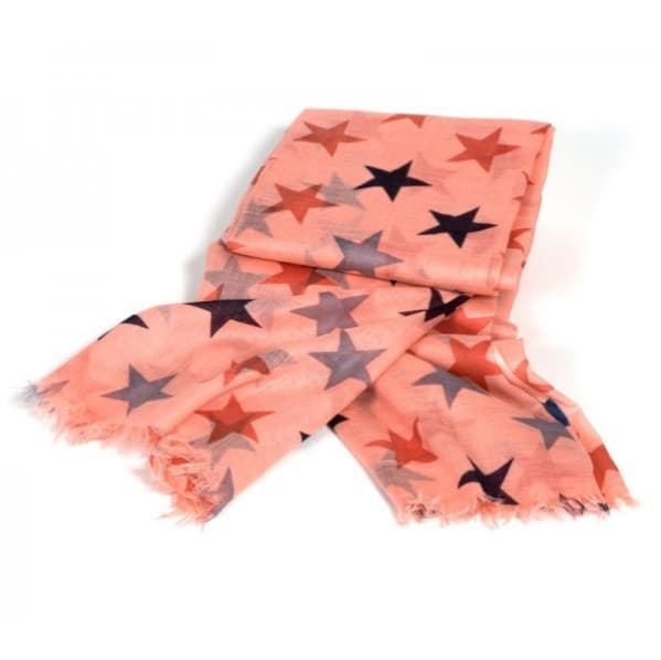 MULTI STAR PRINT VISCOSE SCARF