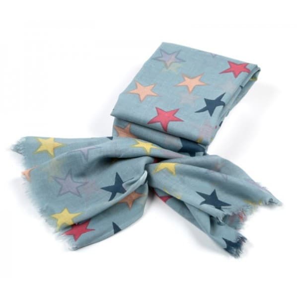 MULTI STAR PRINT VISCOSE SCARF