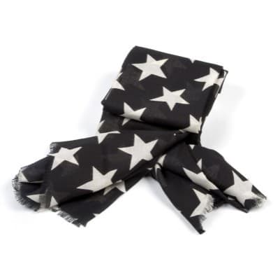 STAR PRINT RED SCARF
