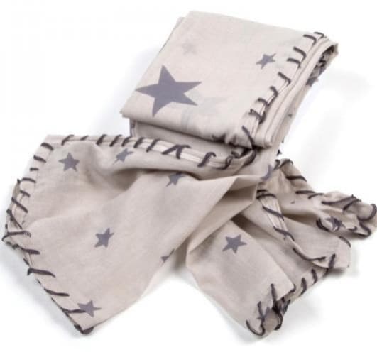 STAR PRINT VISCOSE SCARF